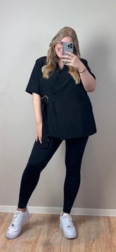 LILLY BLAZER MET CEINTUUR T/M MAAT 52 (4 KLEUREN)