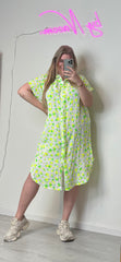 MOUSSELINE COLOURED HEARTS DRESS (3 KLEUREN)