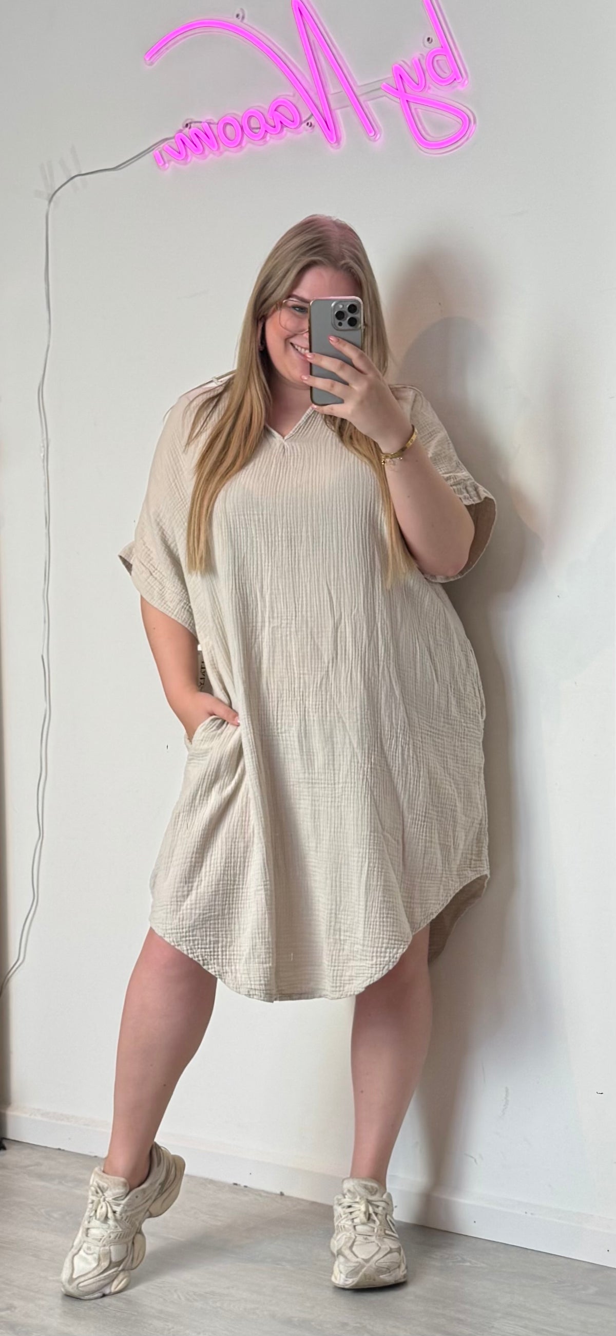 MOUSSELINE POLO DRESS (3 KLEUREN)