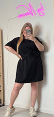BELTED T-SHIRT DRESS (2 KLEUREN)