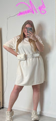 BELTED T-SHIRT DRESS (2 KLEUREN)