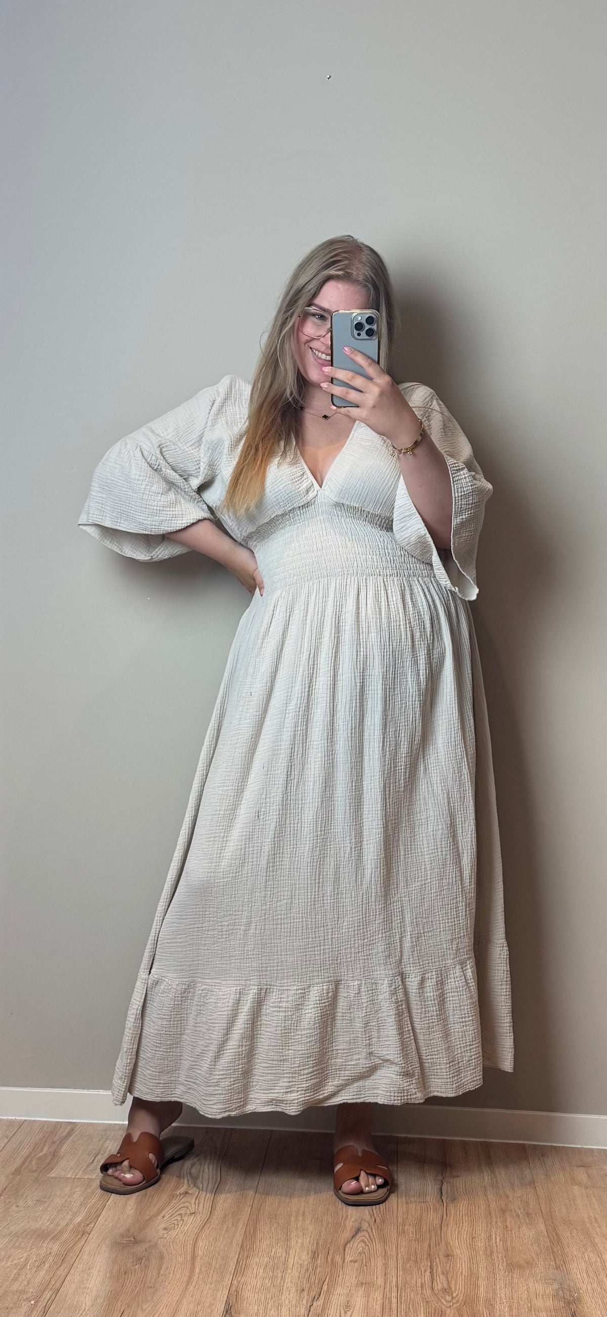 MAXI MOUSSELINE DRESS