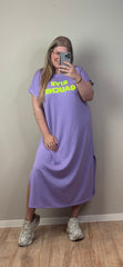 T-SHIRT DRESS RIVER (T/M MAAT 48) - 3 KLEUREN