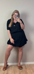 MOUSSELINE CO-ORD SET MET SKORT (T/M MAAT 48) - 4 KLEUREN