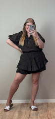 EMBRODERIE CO-ORD SET (MOUSSELINE) - T/M MAAT 48-50 (4 KLEUREN)