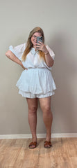 EMBRODERIE CO-ORD SET (MOUSSELINE) - T/M MAAT 48-50 (4 KLEUREN)