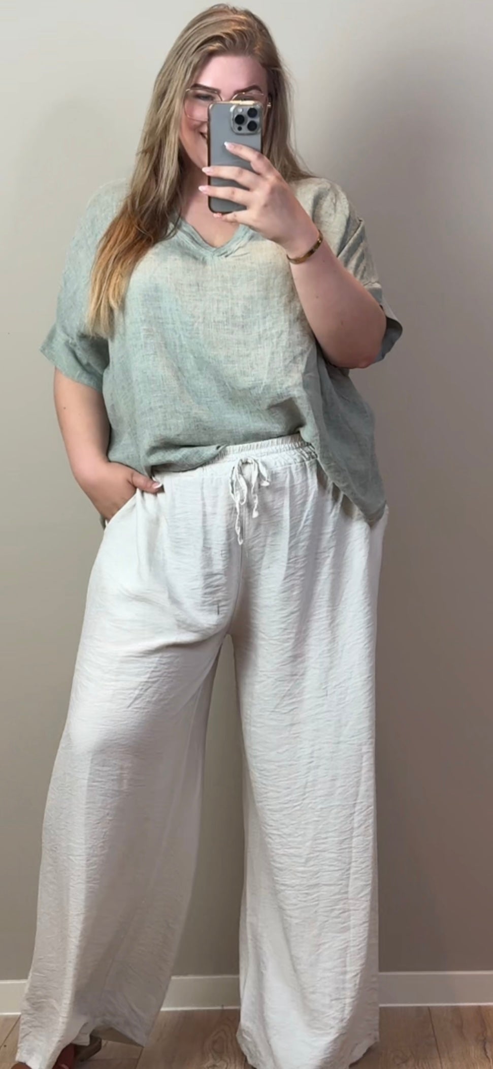 LINNEN LOOK WIDELEG - T/M MAAT 48 (3 KLEUREN)