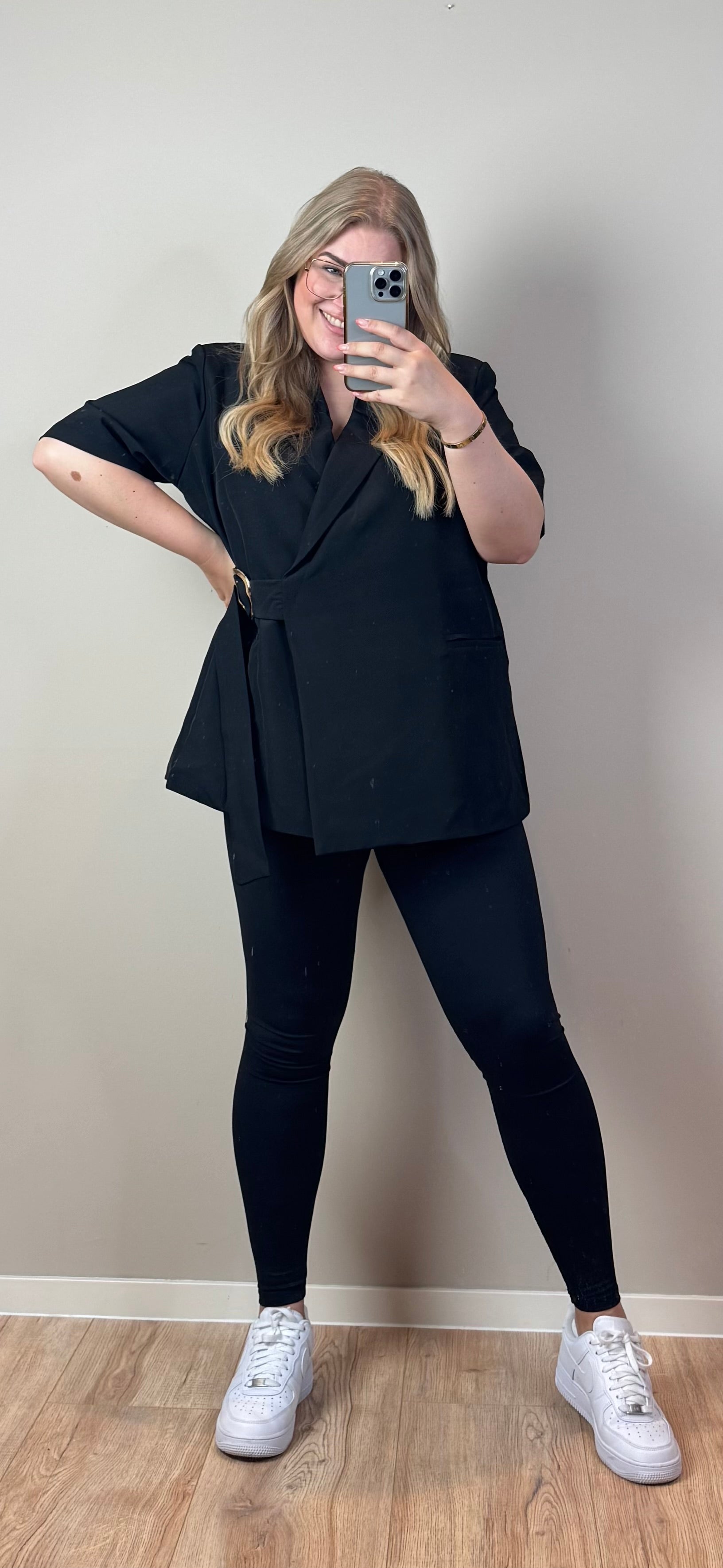 LILLY BLAZER MET CEINTUUR T/M MAAT 52 (4 KLEUREN)