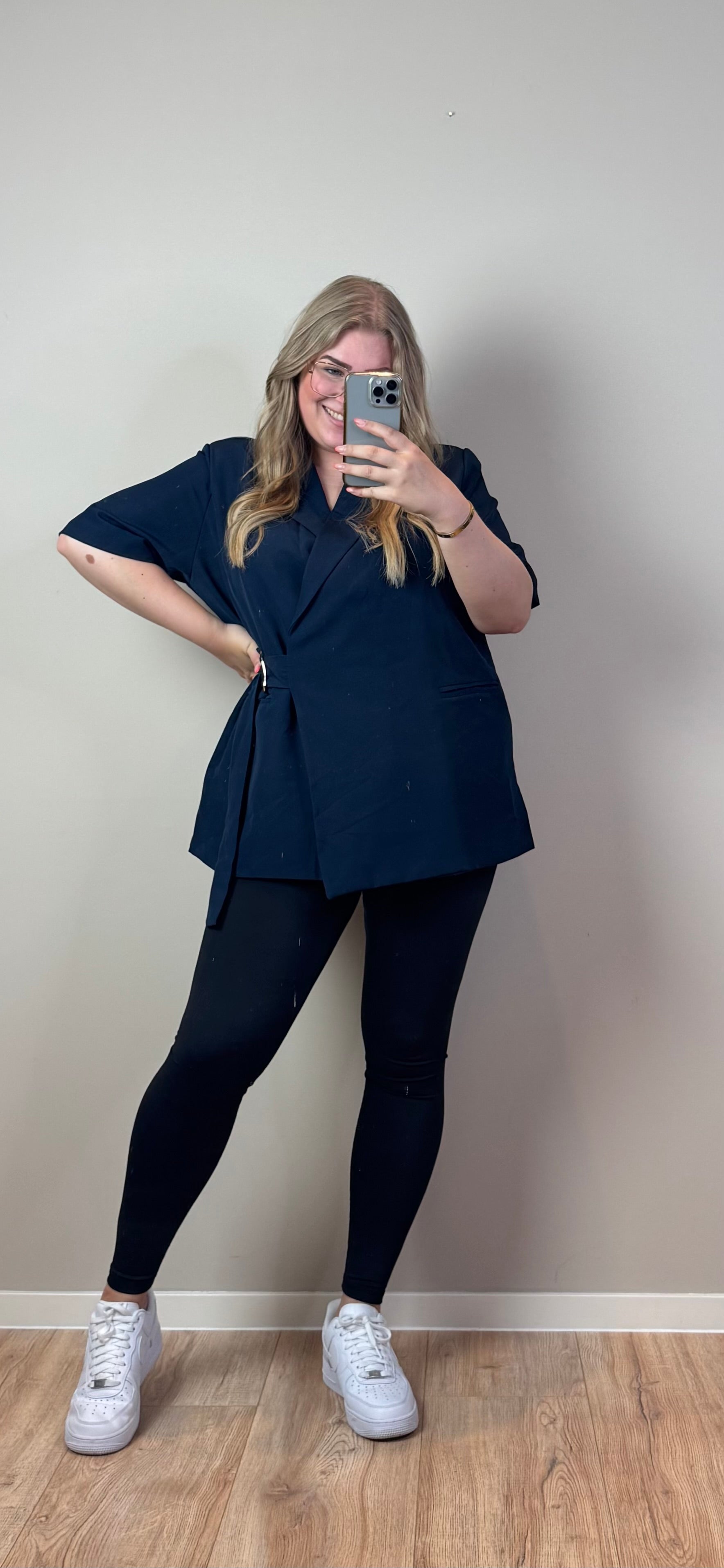LILLY BLAZER MET CEINTUUR T/M MAAT 52 (4 KLEUREN)
