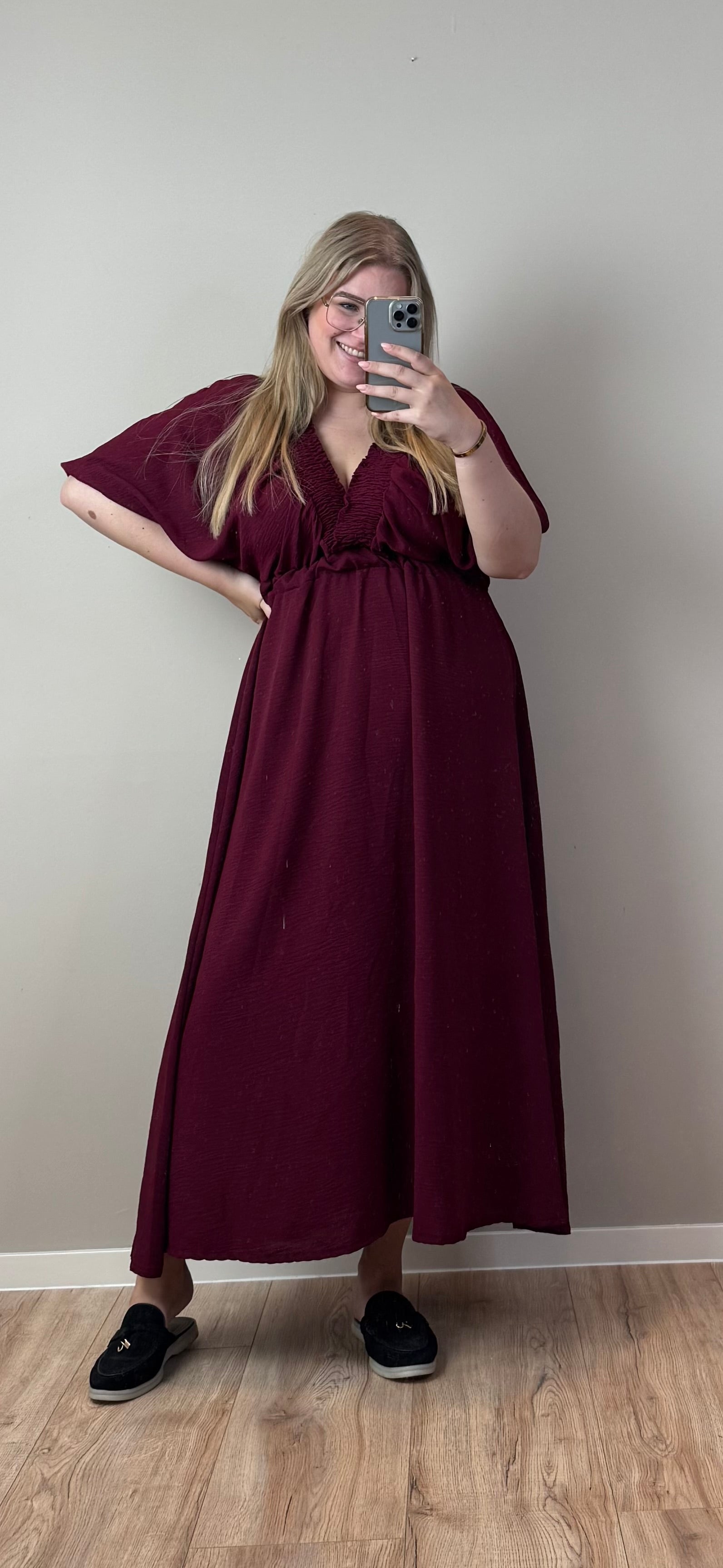 NOVIE MAXI DRESS (T/M MAAT 50) - 3 KLEUREN