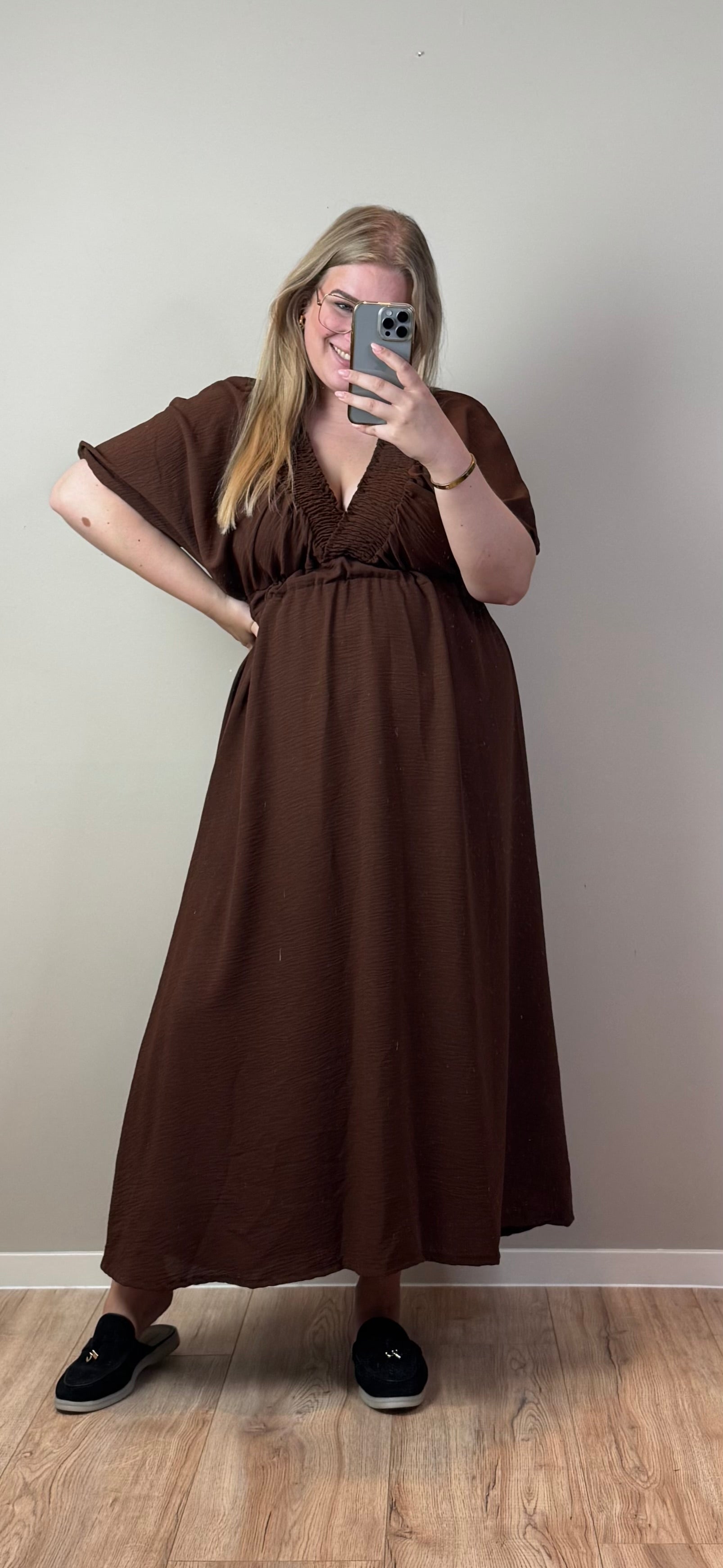 NOVIE MAXI DRESS (T/M MAAT 50) - 3 KLEUREN