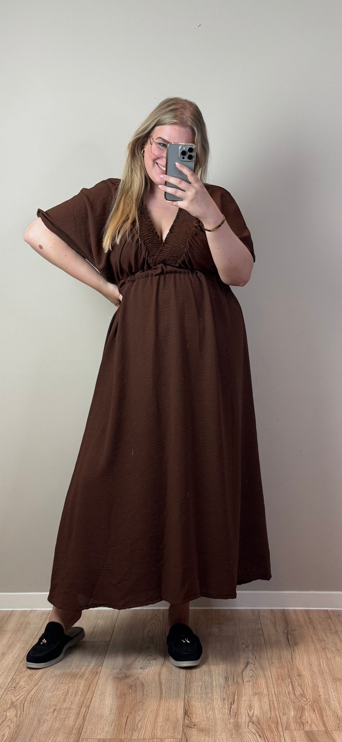 NOVIE MAXI DRESS (T/M MAAT 50) - 3 KLEUREN
