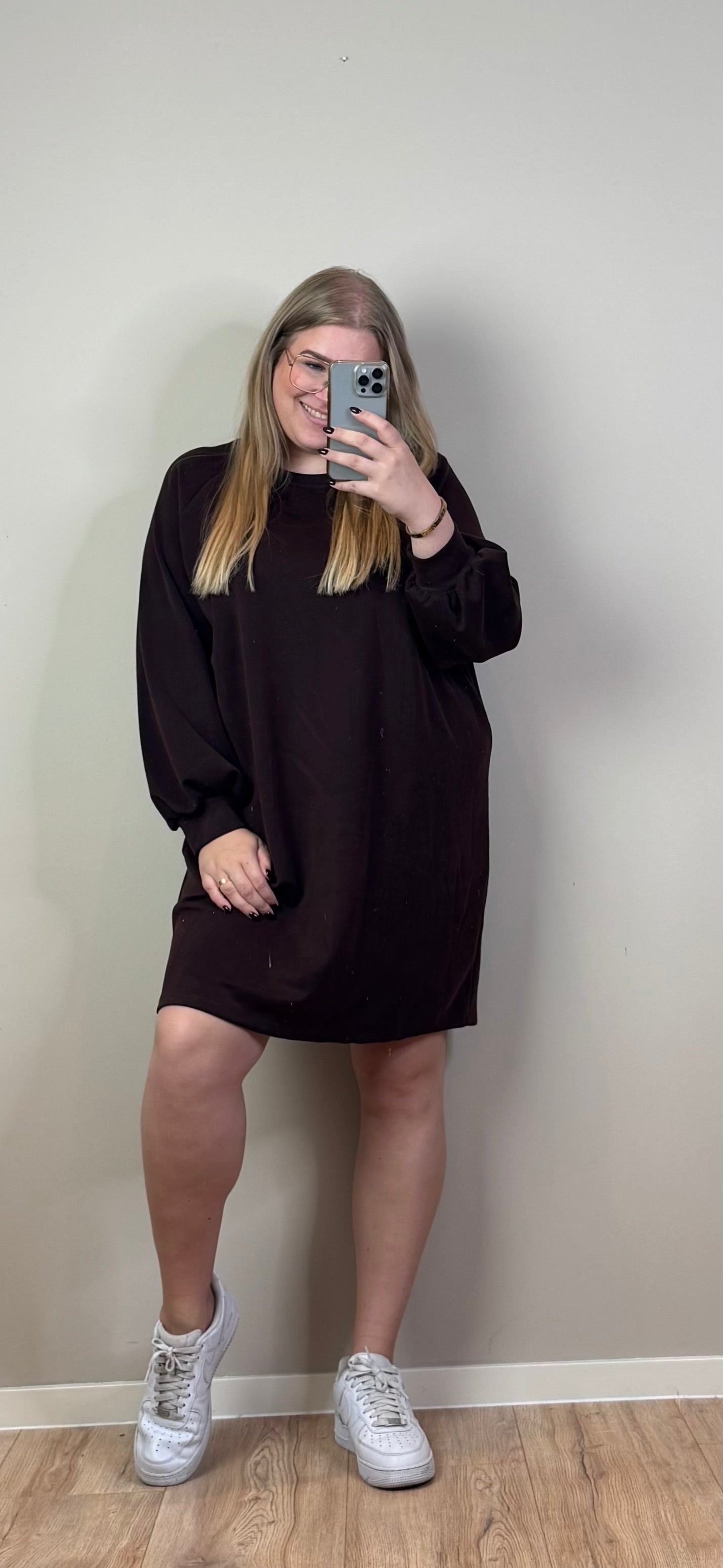 PERFECT SWEATERDRESS (T/M MAAT 48-50) - 3 KLEUREN