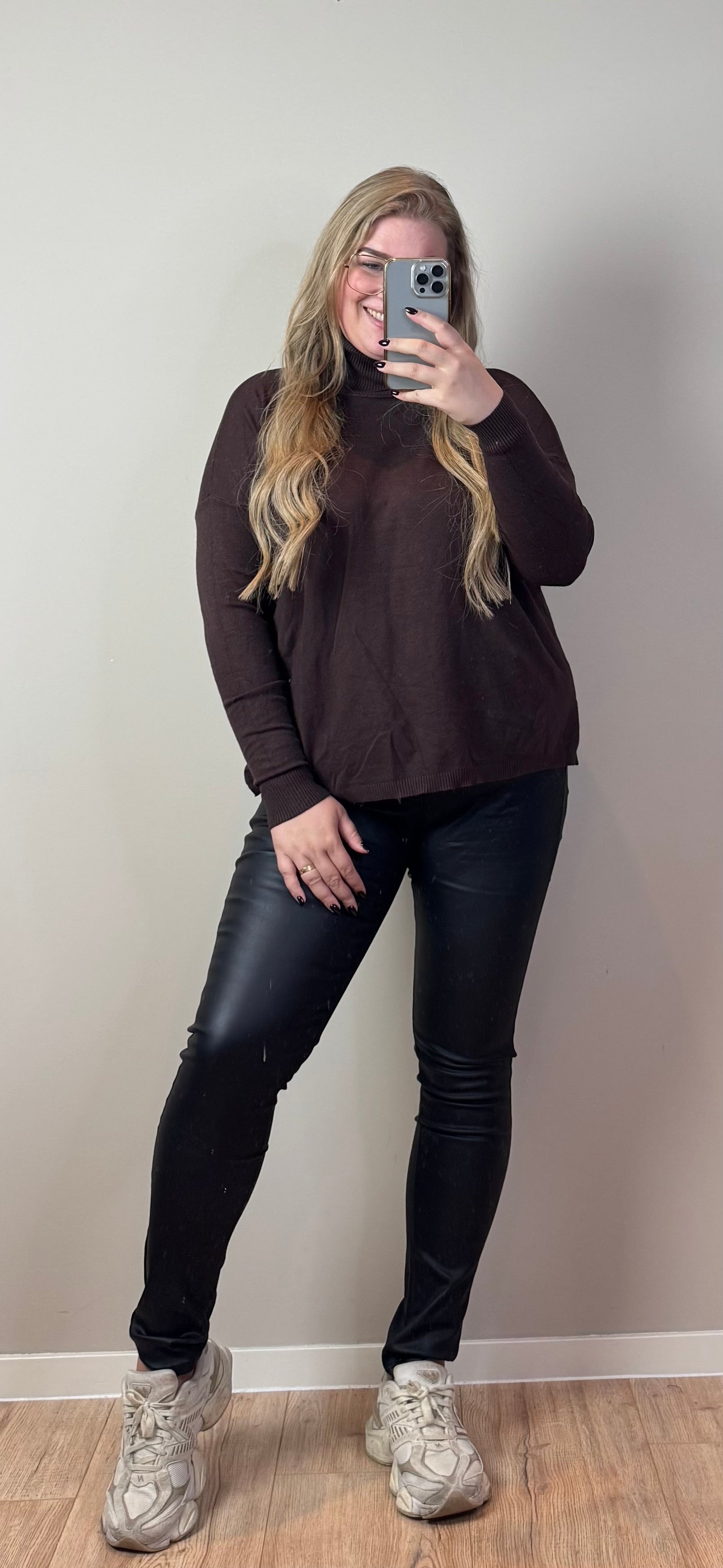 CHLOE TURTLE NECK TOP (T/M MAAT 46) - 3 KLEUREN