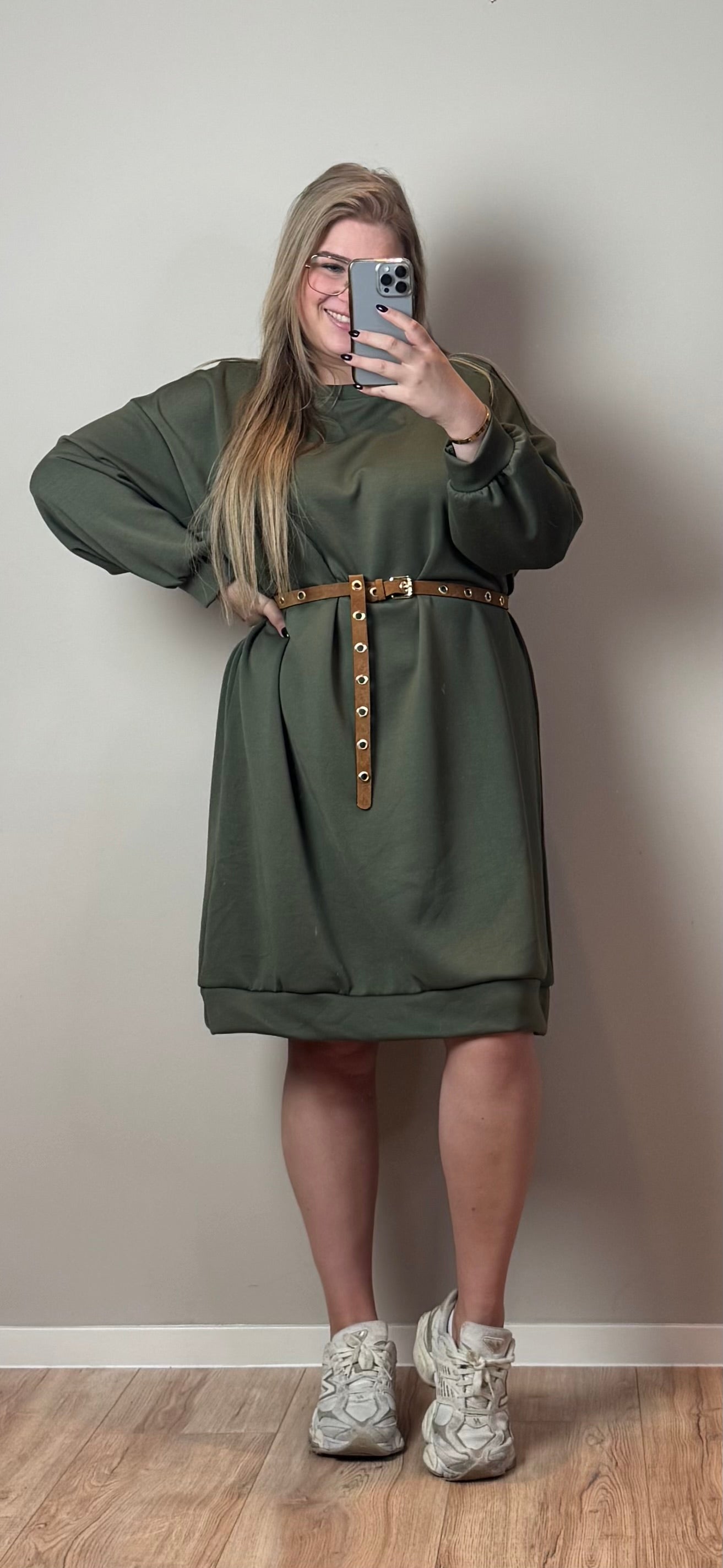 WINNY SWEATERDRESS (T/M MAAT 54) - 3 KLEUREN