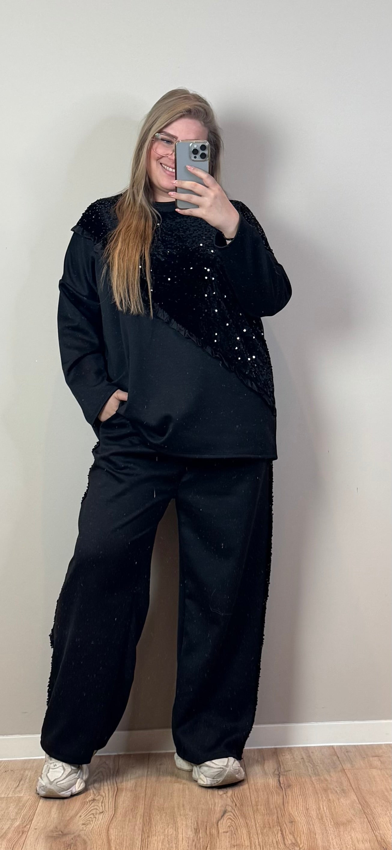 SPARKLE TRAINER PANTALON (T/M MAAT 48-50)